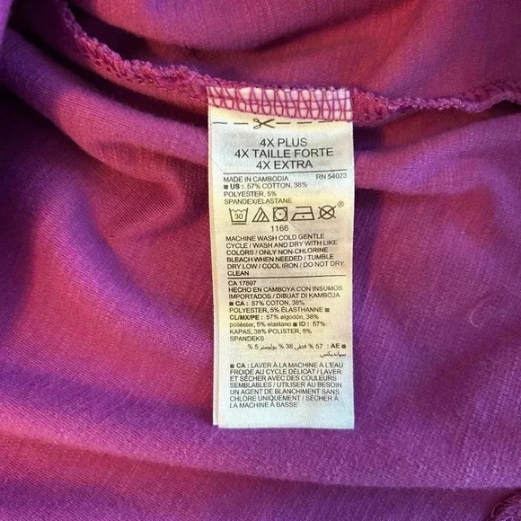 Old Navy Purple Dress Size 4X Plus Summer Cool Flowy In Unused/ Worn Condition. - Picture 5 of 11